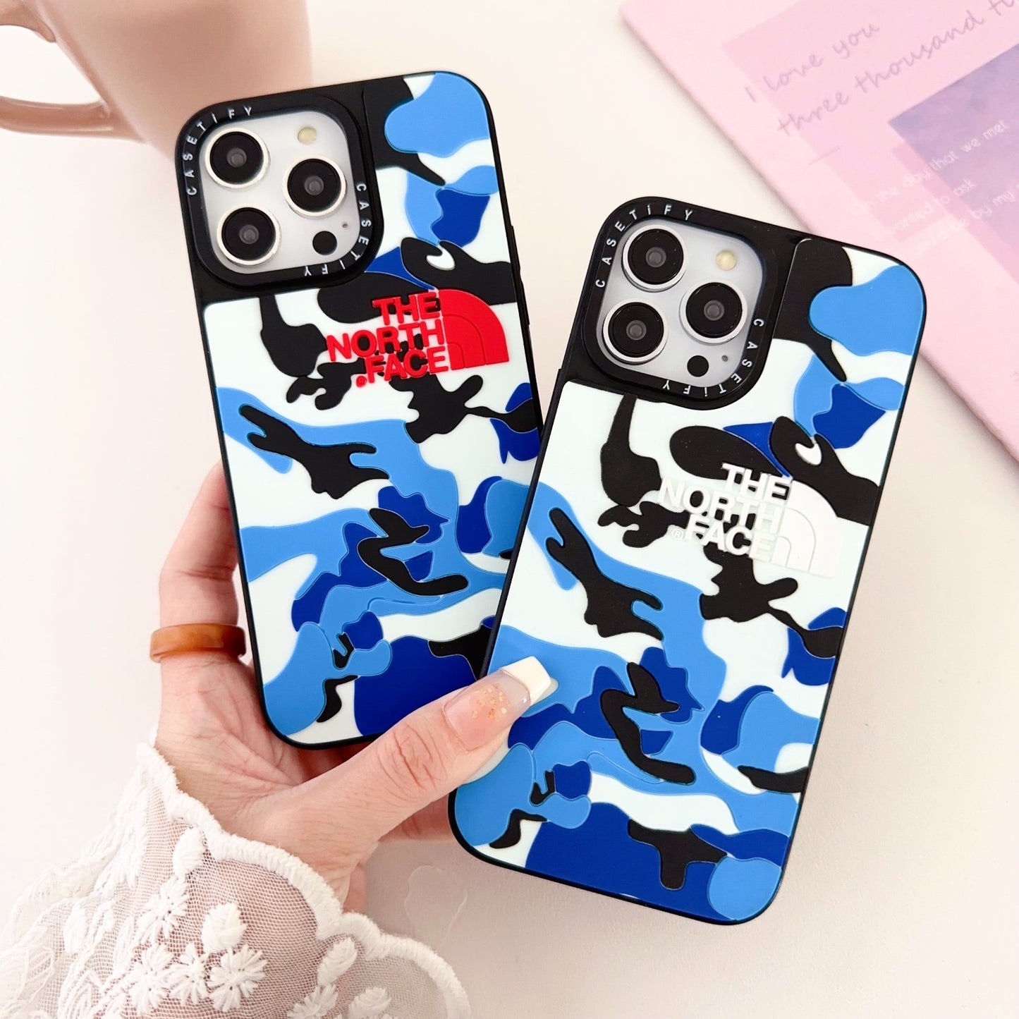 Gadgetshor 3D Silicone the North Face Series Back Case for iPhone