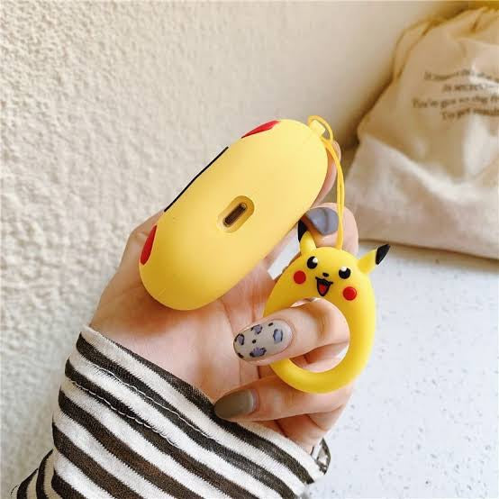 Gadgetshor 3D Silicone Airpods Case Pikachu Series