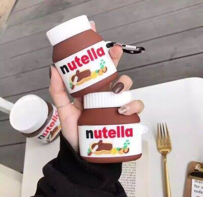Gadgetshor 3D Silicone Airpods Case Nutella Series