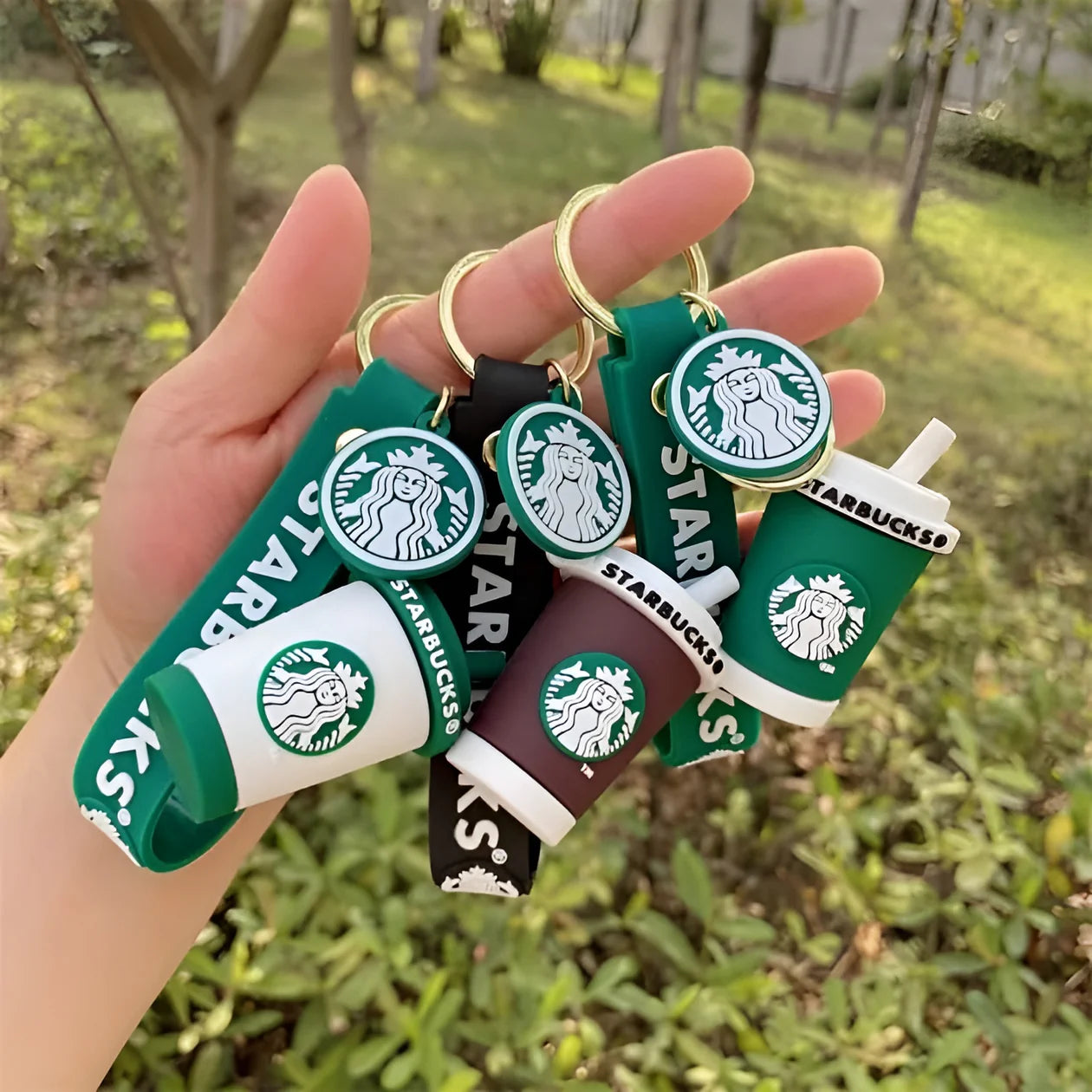 Gadgetshor Cute 3D Key Chain Starbucks