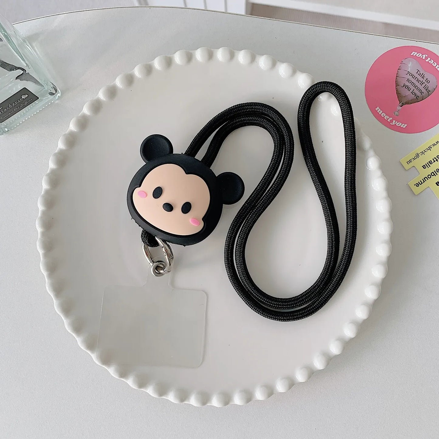 Gadgetshor 3D Cute Cartoon Crossbody Mobile Phone Lanyard - Adorable and Functional Hands-Free Accessory