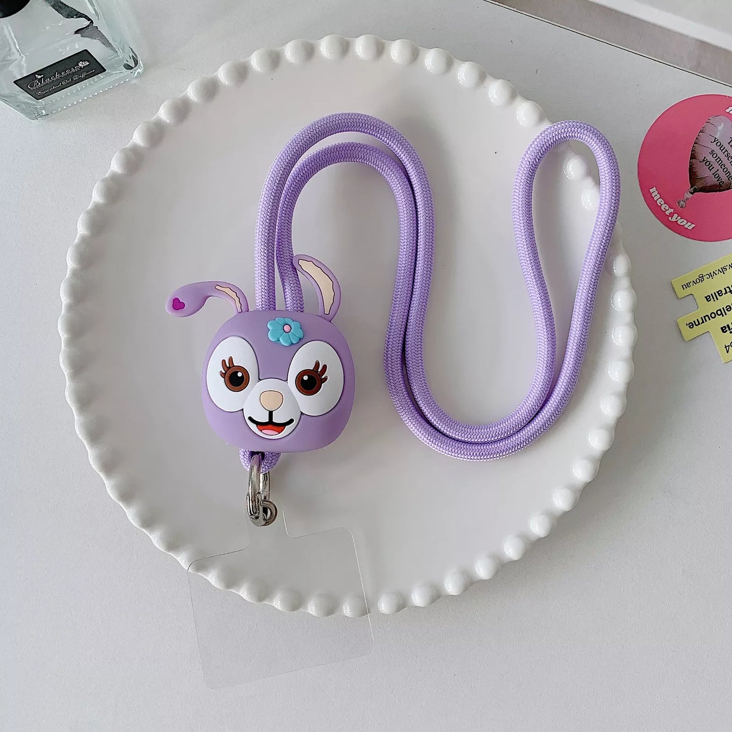 Gadgetshor 3D Cute Cartoon Crossbody Mobile Phone Lanyard - Adorable and Functional Hands-Free Accessory
