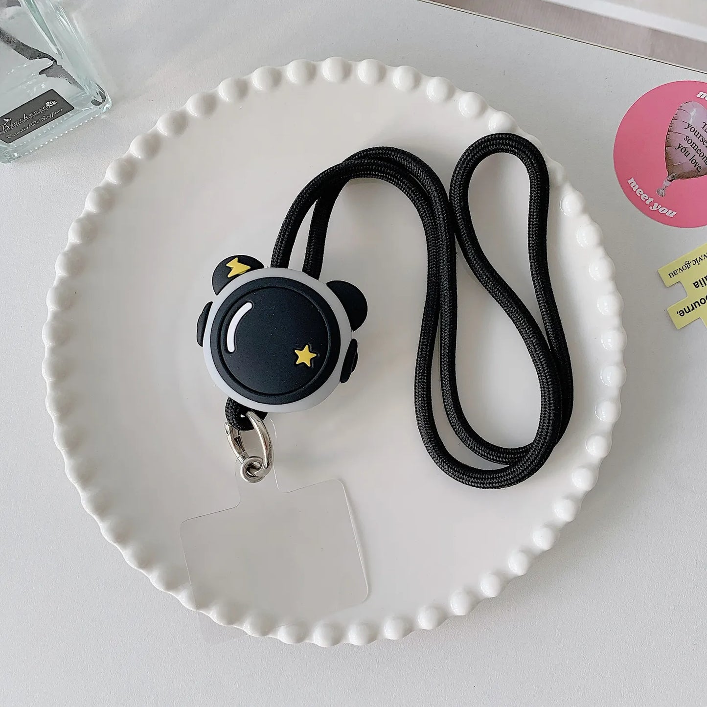 Gadgetshor 3D Cute Cartoon Crossbody Mobile Phone Lanyard - Adorable and Functional Hands-Free Accessory