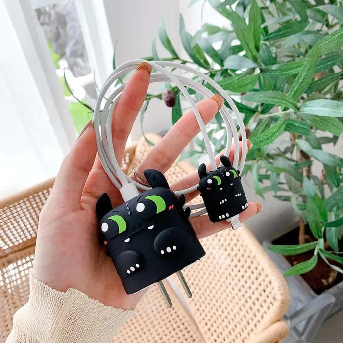 Gadgetshor Silicone 3D Cover Compatible with 18w & 20w Charging Adapter
