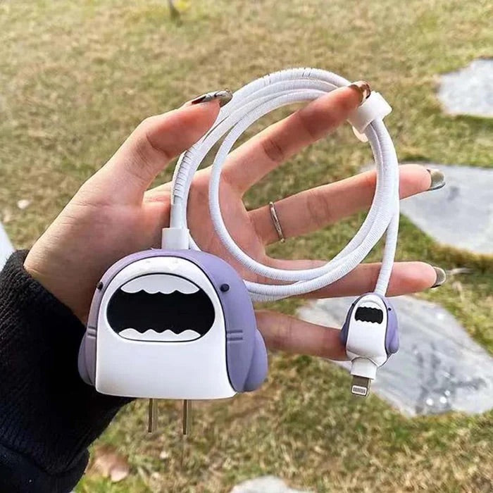 Gadgetshor Silicone 3D Cover Compatible with 18w & 20w Charging Adapter