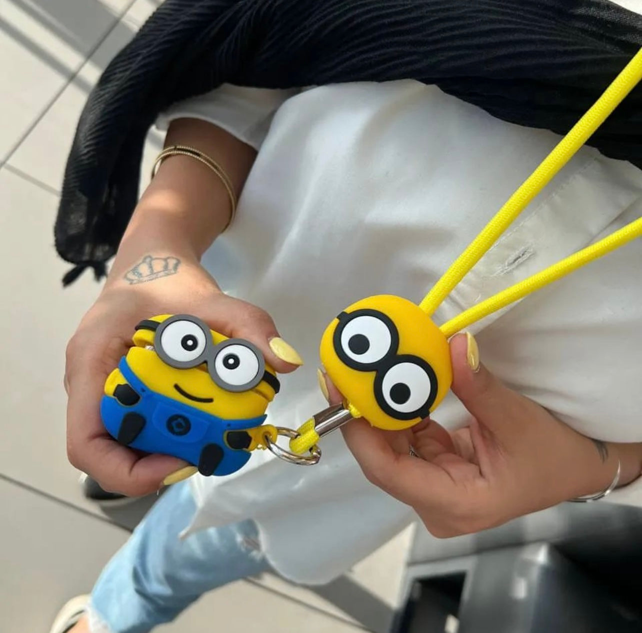 Gadgetshor 3D Cute Cartoon Crossbody Mobile Phone Lanyard - Adorable and Functional Hands-Free Accessory