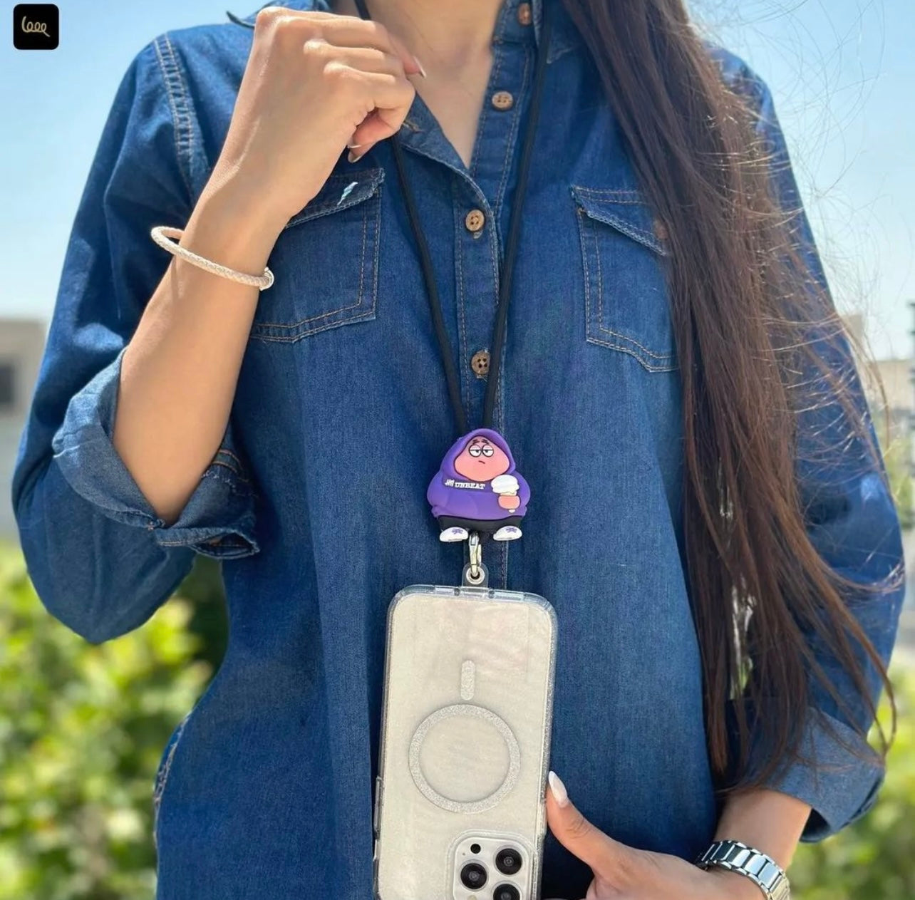 Gadgetshor 3D Cute Cartoon Crossbody Mobile Phone Lanyard - Adorable and Functional Hands-Free Accessory