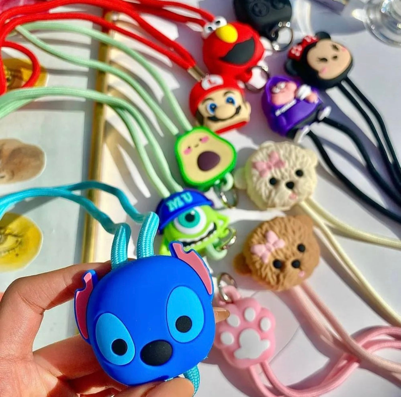 Gadgetshor 3D Cute Cartoon Crossbody Mobile Phone Lanyard - Adorable and Functional Hands-Free Accessory