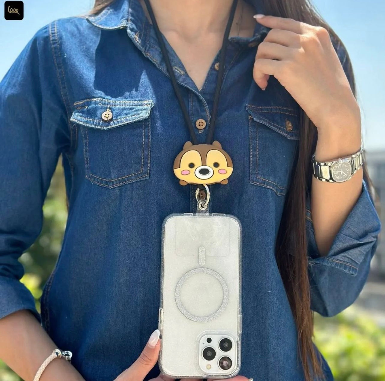 Gadgetshor 3D Cute Cartoon Crossbody Mobile Phone Lanyard - Adorable and Functional Hands-Free Accessory