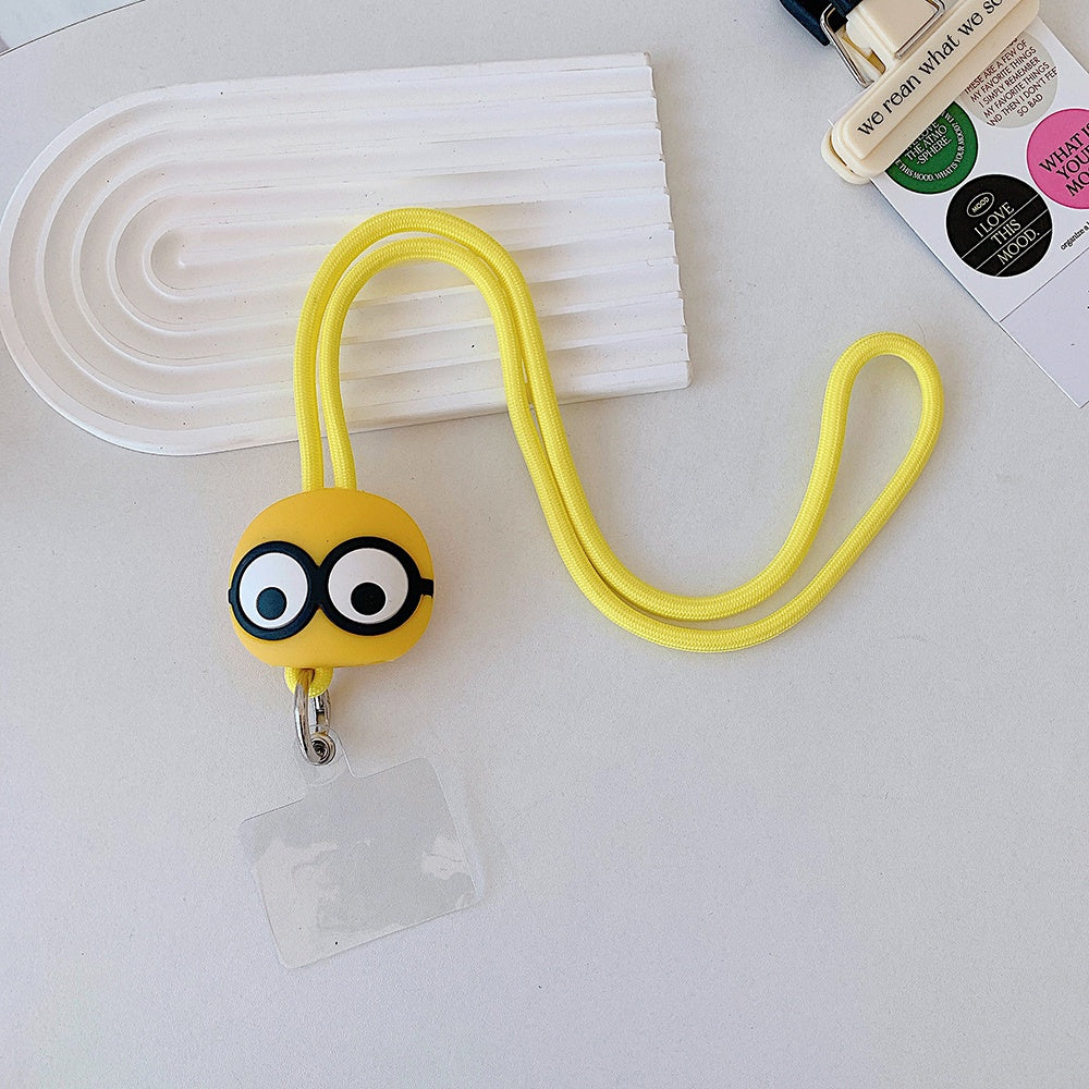 Gadgetshor 3D Cute Cartoon Crossbody Mobile Phone Lanyard - Adorable and Functional Hands-Free Accessory