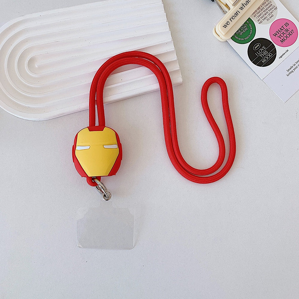 Gadgetshor 3D Cute Cartoon Crossbody Mobile Phone Lanyard - Adorable and Functional Hands-Free Accessory