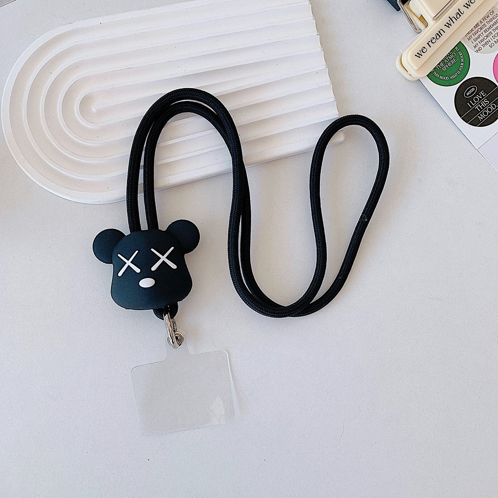 Gadgetshor 3D Cute Cartoon Crossbody Mobile Phone Lanyard - Adorable and Functional Hands-Free Accessory
