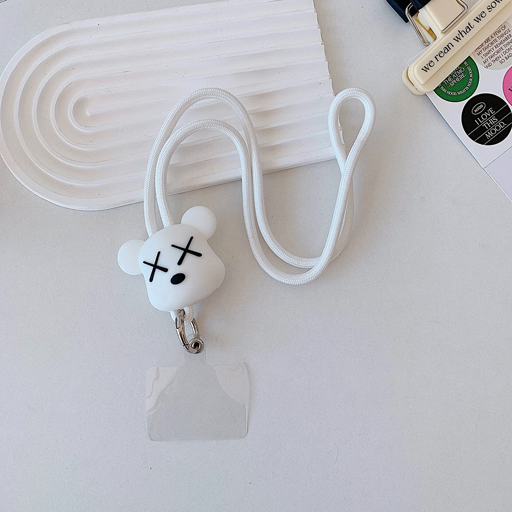 Gadgetshor 3D Cute Cartoon Crossbody Mobile Phone Lanyard - Adorable and Functional Hands-Free Accessory