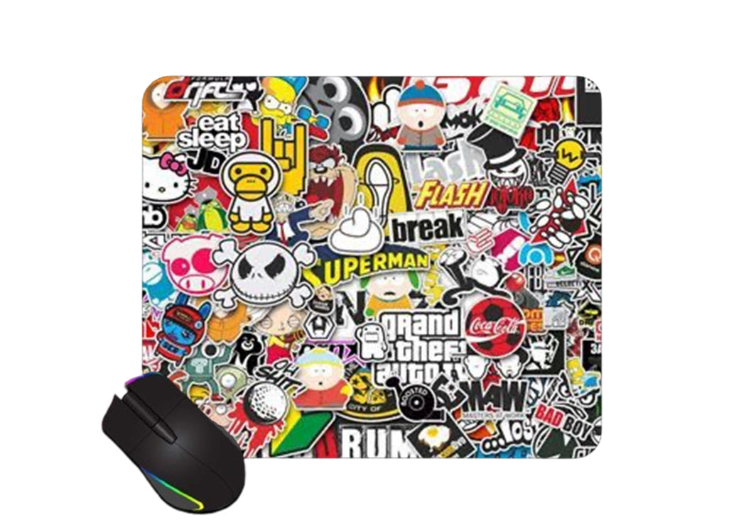 Gadgetshor Cute Mouse Pad - Printed Mousepad with Anti-Slip Rubber Base & Smooth Mouse Control for Laptop, Gaming,Notepad,Desktops (9 inch x 7.5 inch)