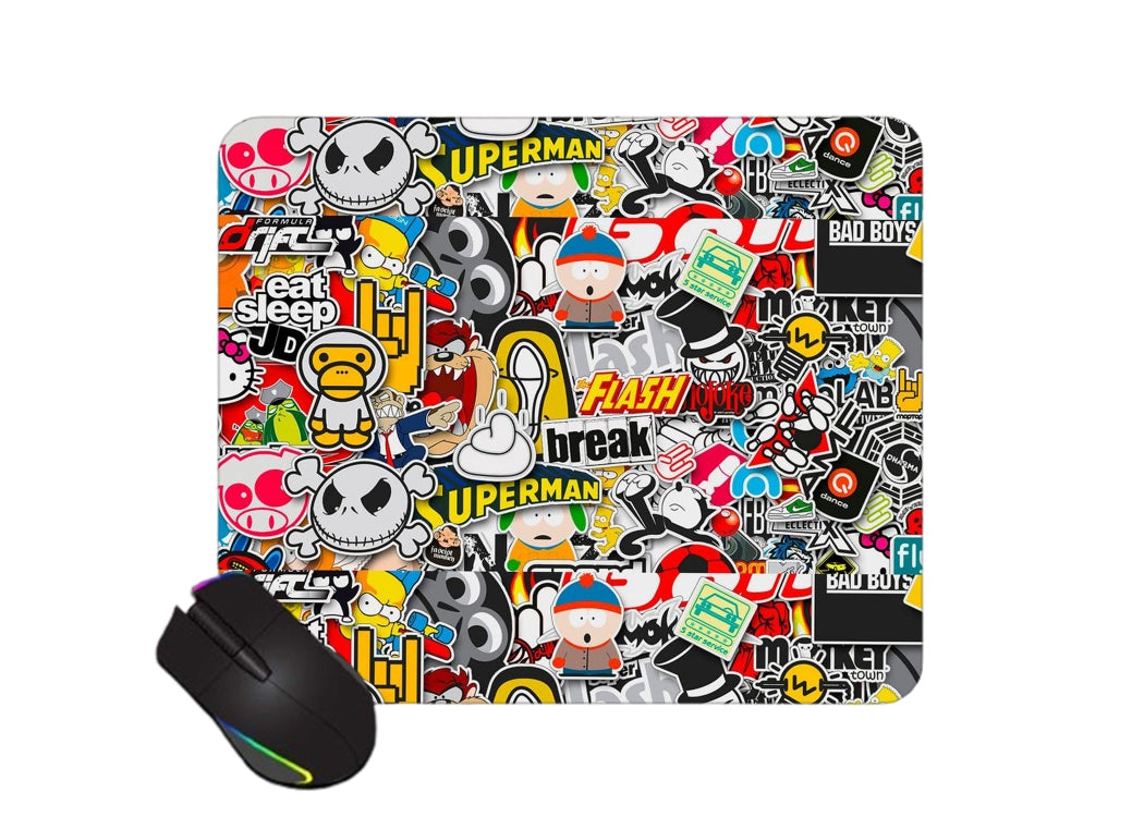 Gadgetshor Cute Mouse Pad - Printed Mousepad with Anti-Slip Rubber Base & Smooth Mouse Control for Laptop, Gaming,Notepad,Desktops (9 inch x 7.5 inch)