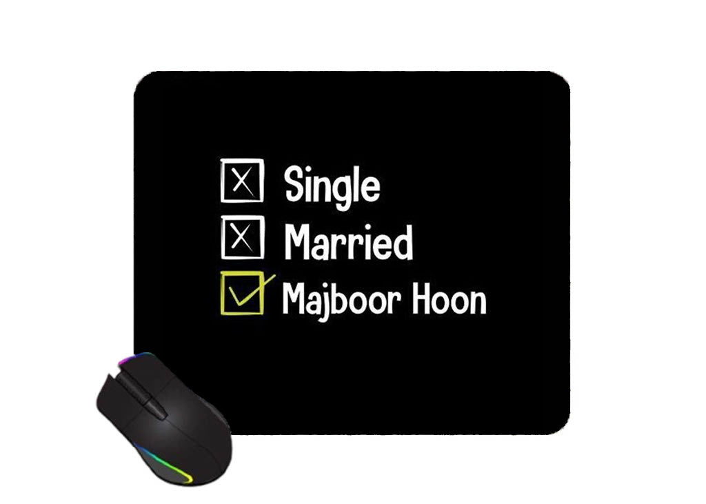 Gadgetshor Cute Mouse Pad - Printed Mousepad with Anti-Slip Rubber Base & Smooth Mouse Control for Laptop, Gaming,Notepad,Desktops (9 inch x 7.5 inch)