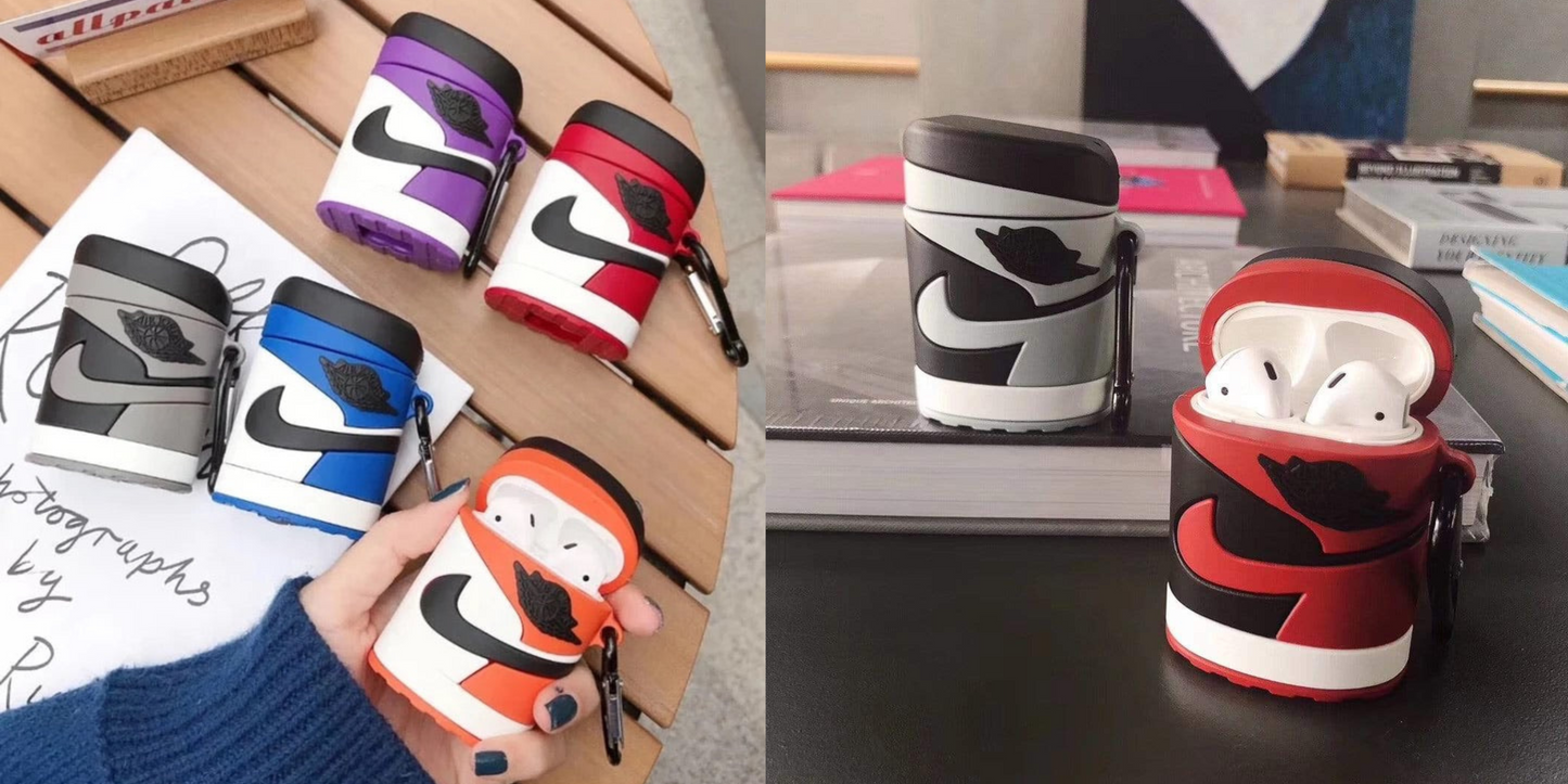 Gadgetshor 3D Silicone Airpods Nike Case Series